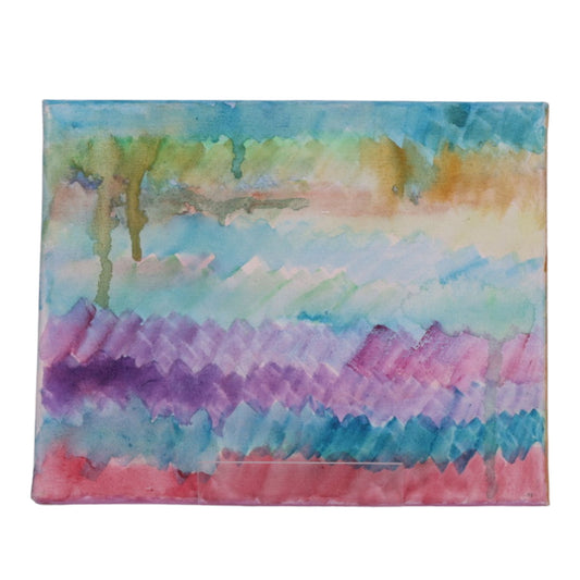 Colorful Fields 8x10 Painting by Amanda D.