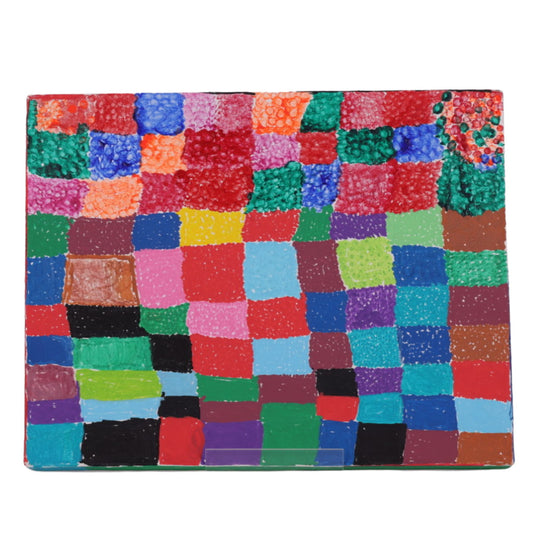 Colorful Squares 11x14 Painting by Kelly C.
