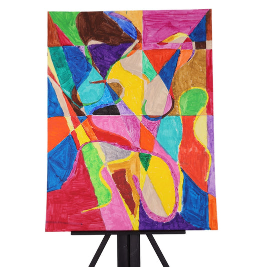 Dancing in Color 18 x 24 Mixed Media by Sharen G.
