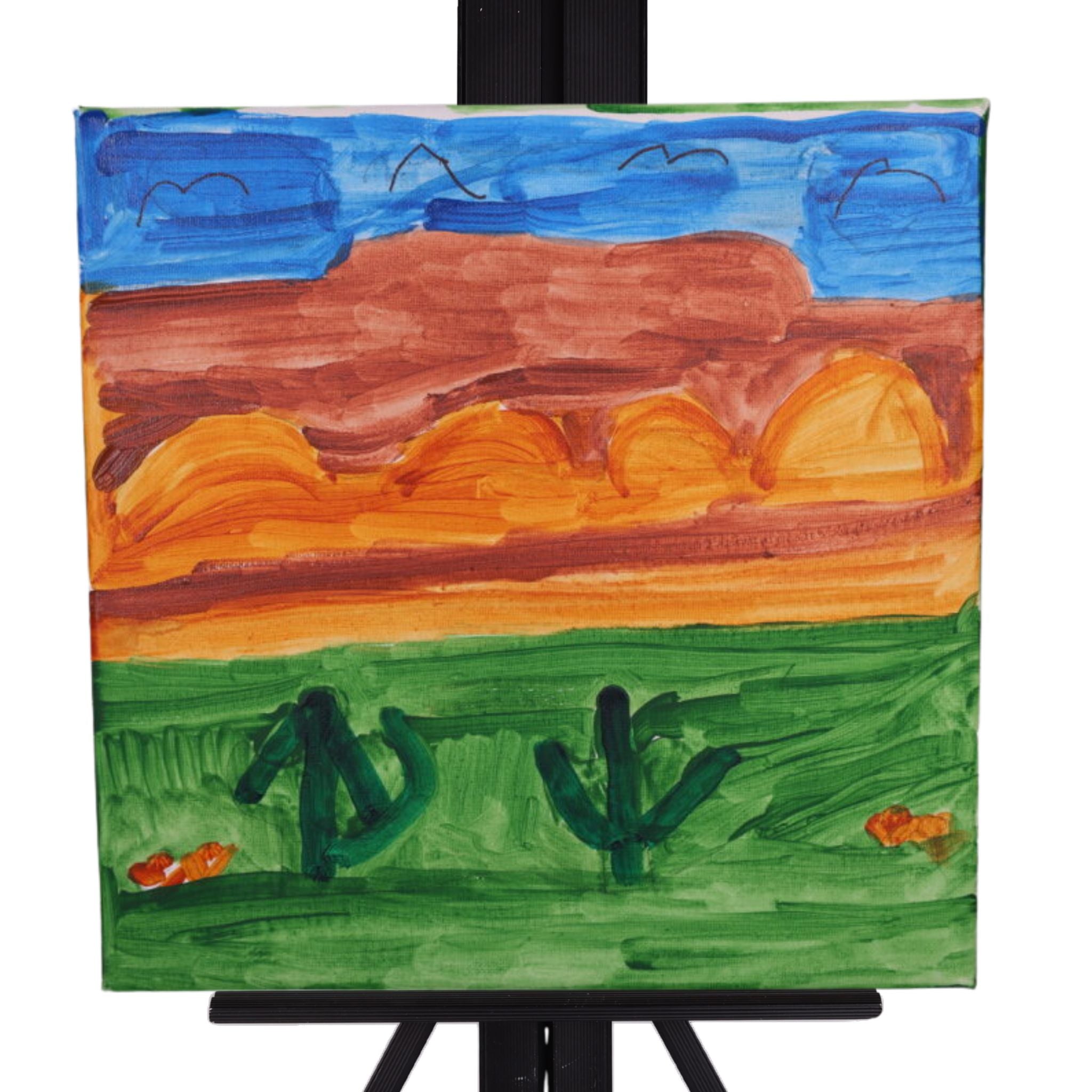 Desert 12 x 12 Painting by Bonnie M.