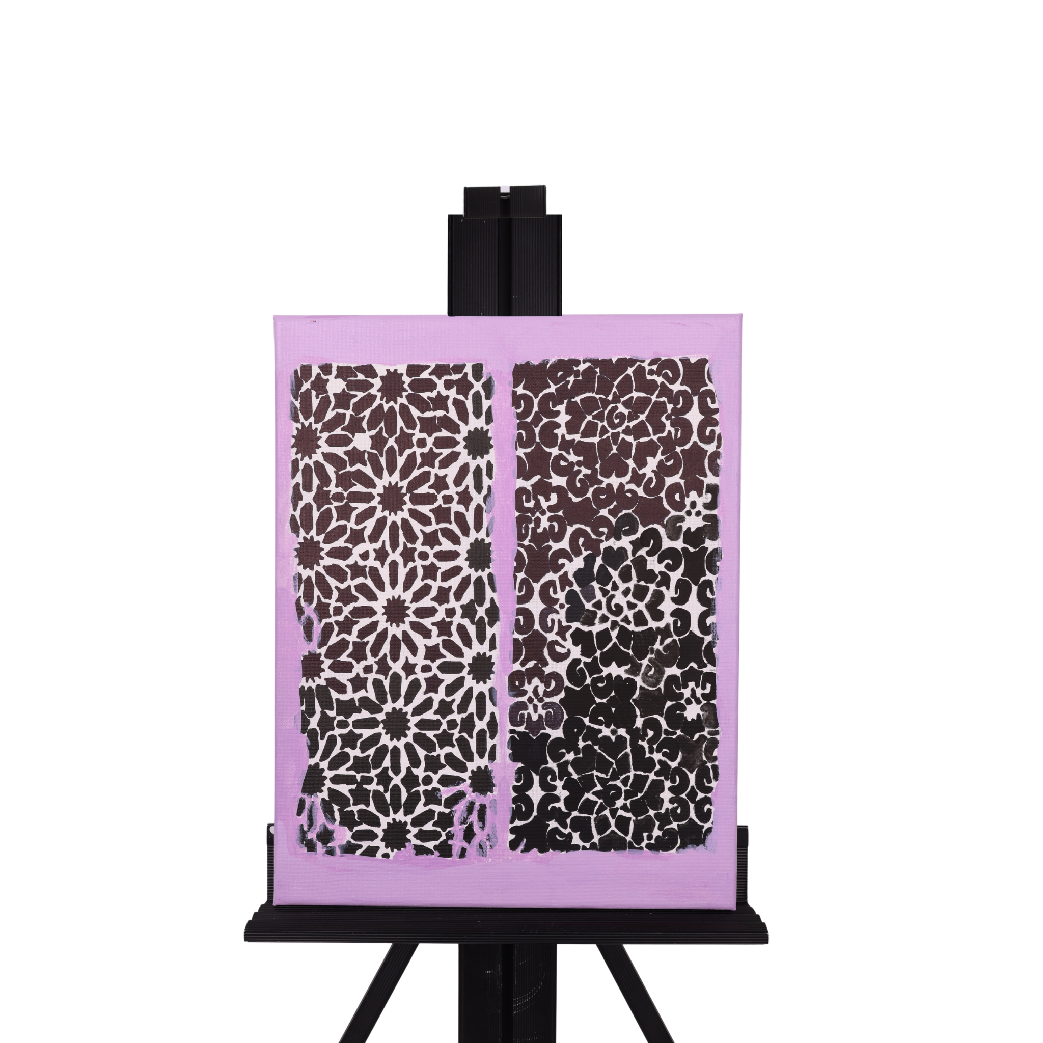 Designed Patterns 14 x 11 Painting by Andrea S.