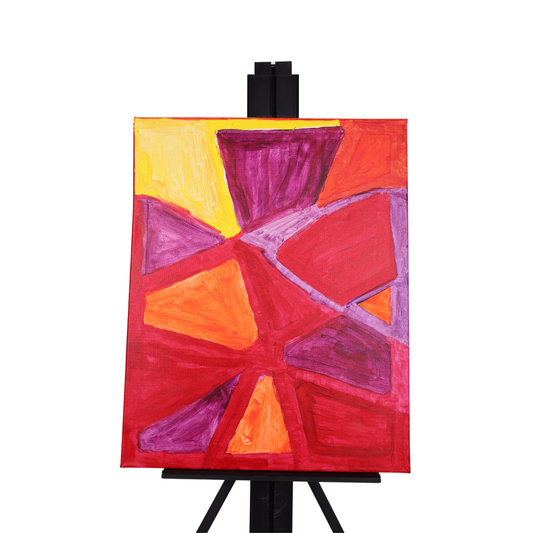 Dimension Color Tiles 16 x 20 Painting by Lauren W.