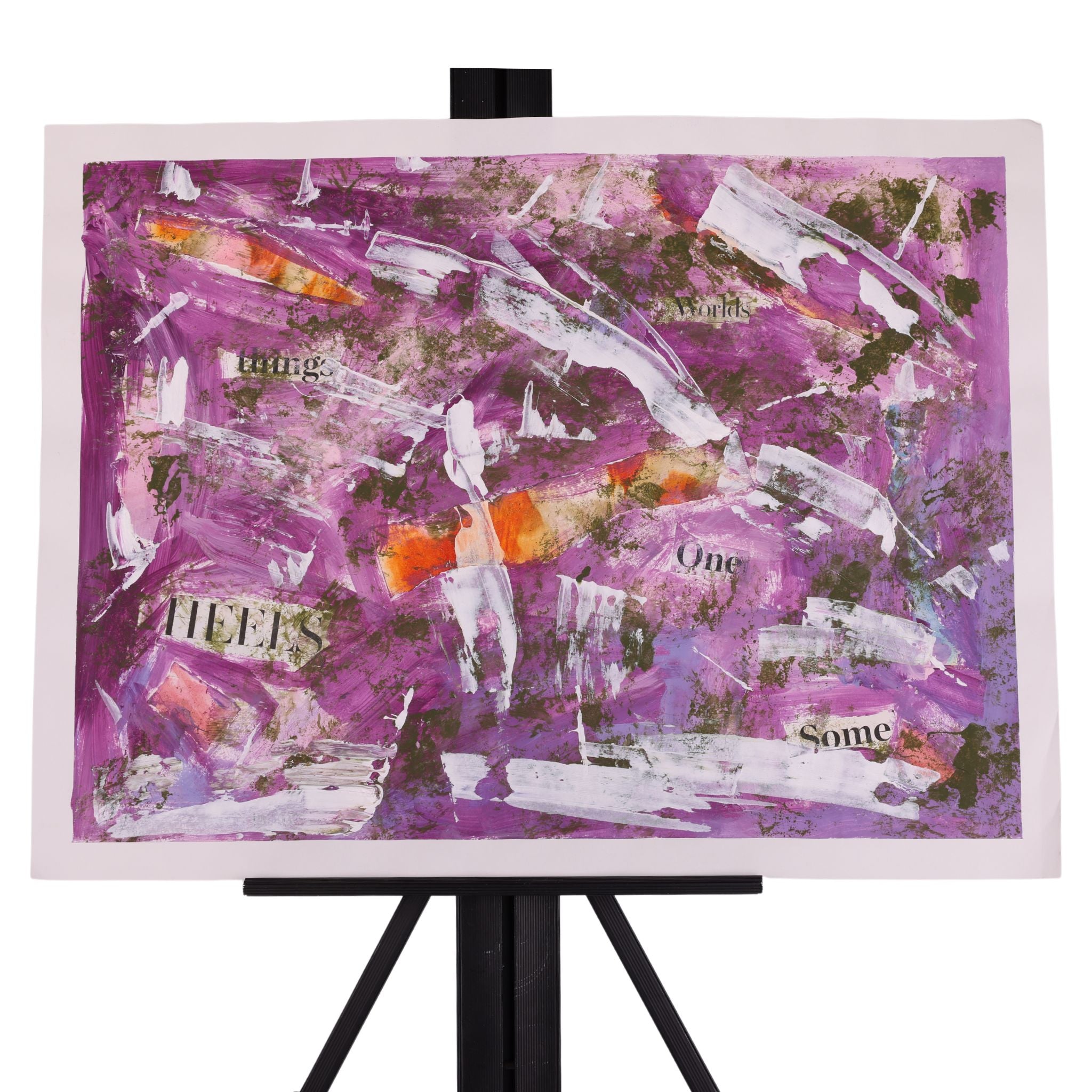 Dirty Wall 18 x 22 Mixed Media by Sharen G.