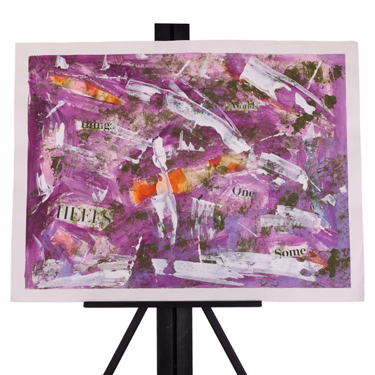 Dirty Wall 18 x 22 Mixed Media by Sharen G.
