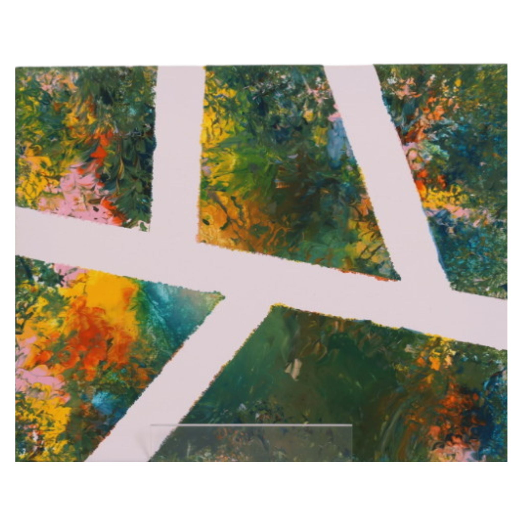 Enchanted Forest  (Viewed Through A Window) 10 x 8 Painting by Leona R.