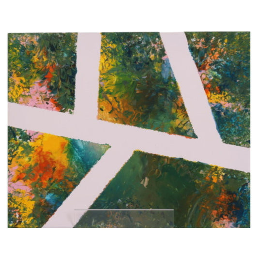 Enchanted Forest  (Viewed Through A Window) 10 x 8 Painting by Leona R.