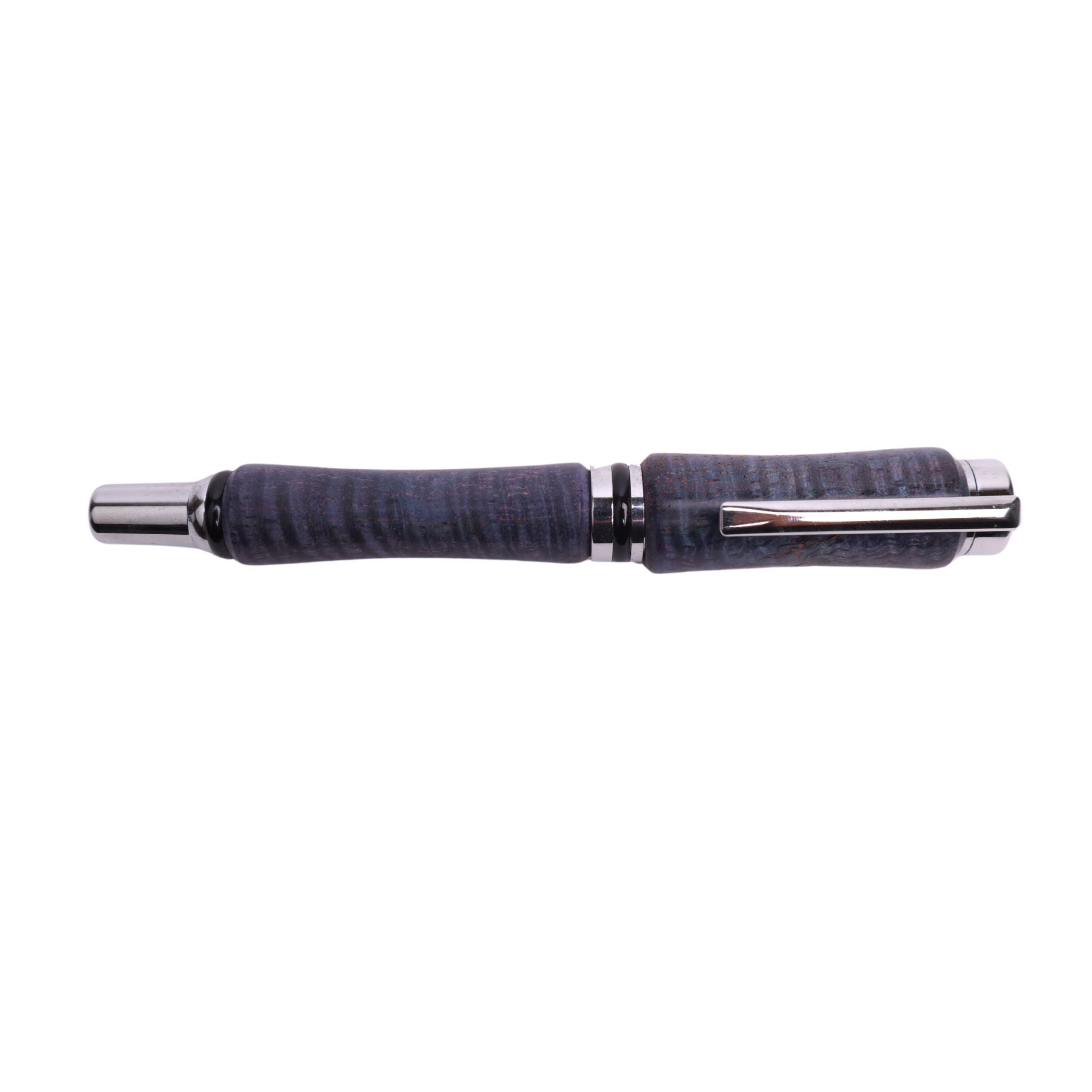 Figured Wood Cameron Rollerball Black Ink Pen By Eden Y. 00195