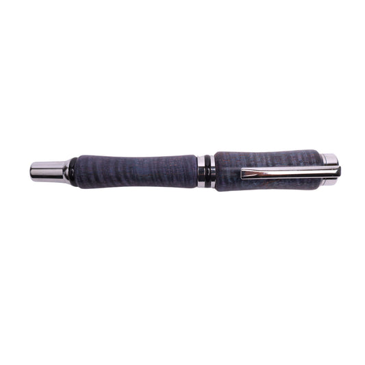 Figured Wood Cameron Rollerball Black Ink Pen By Eden Y. 00195