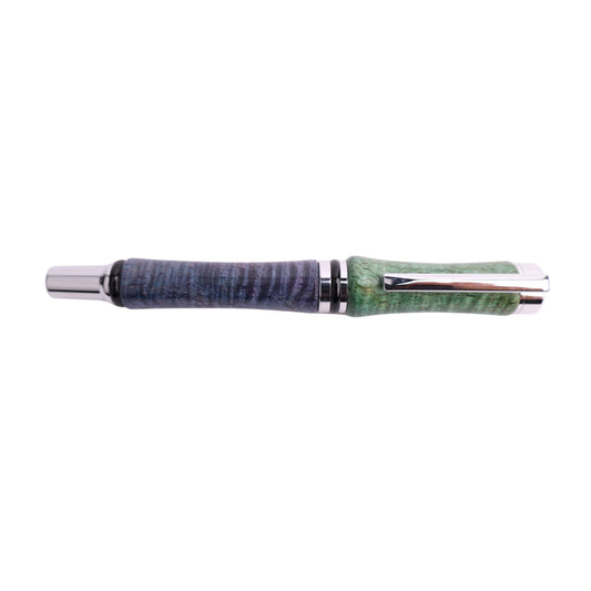 Figured Wood Cameron Rollerball Black Ink Pen By Jamie N. 00223