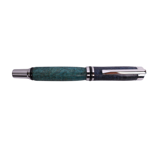 Figured Wood Cameron Rollerball Black Ink Pen By Michael B. 00216