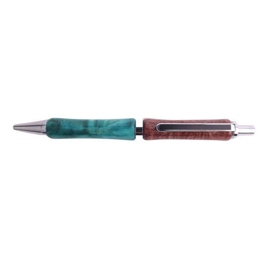 Figured Wood Slimline Pro Gel Black Ink Pen By Cory B. 00252