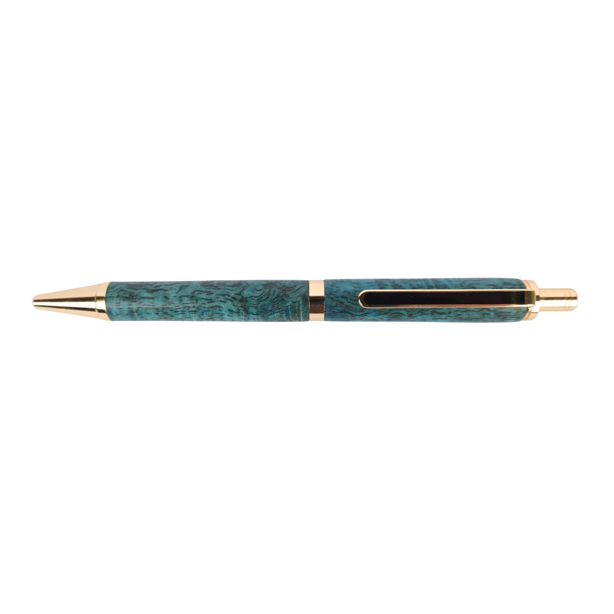 Figured Wood Slimline Pro Gel Black Ink Pen By Dana W. 00275