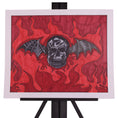 Load image into Gallery viewer, Flaming Skull 17 x 14 Drawing by Michael C.
