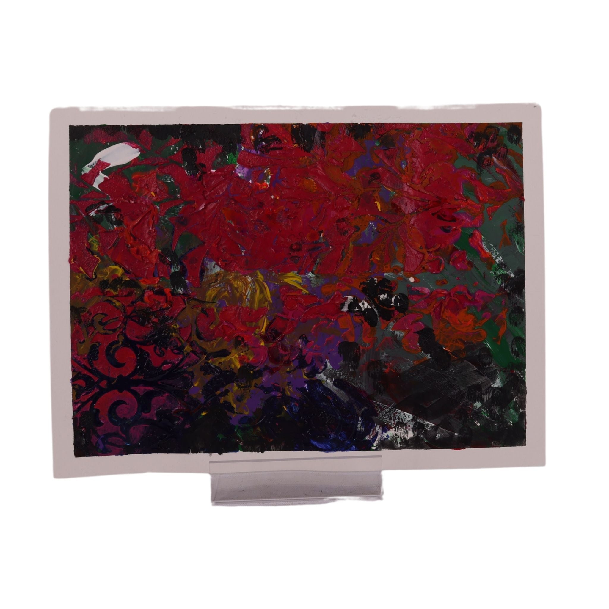 Flower Foliage 12 x 9 Painting by Julia A.