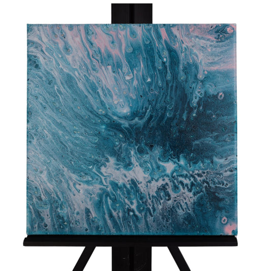 Fluid Art 12 x 12 Painting by Mira M.