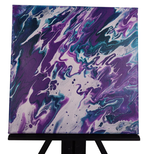 Fluid Art 12 x 12 Painting by Chris P.