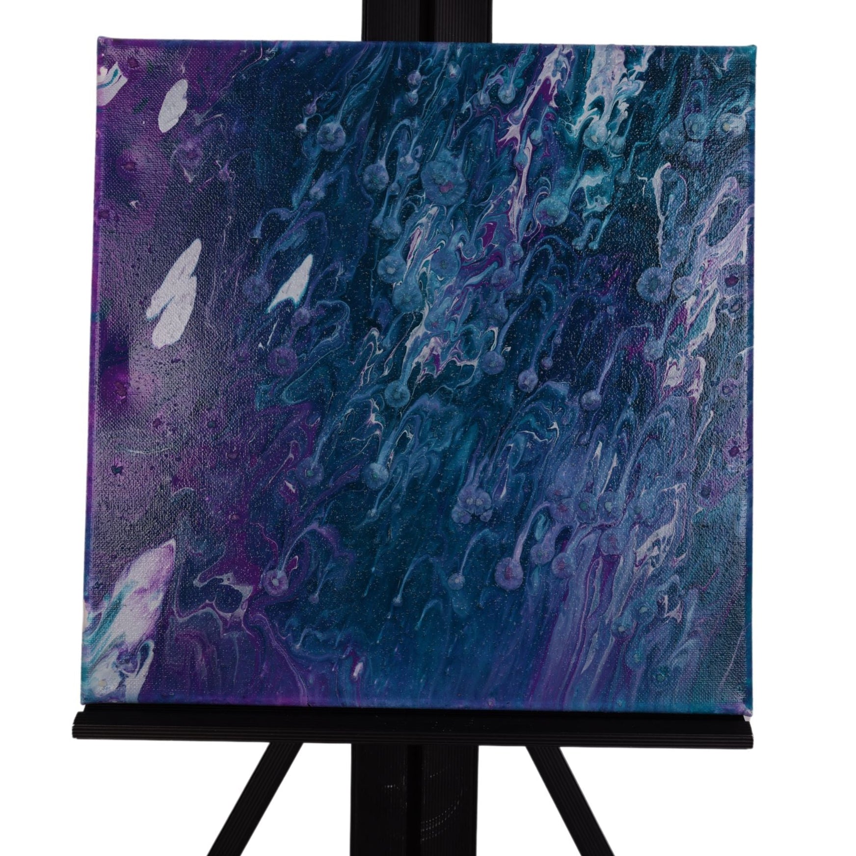 Fluid Art 12 x 12 Painting by Kalei S.