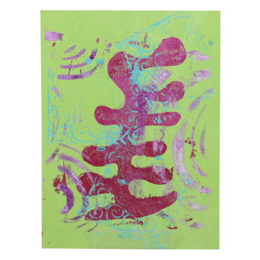 Fossils In Time 9 x 12 Painting by Jamie N.