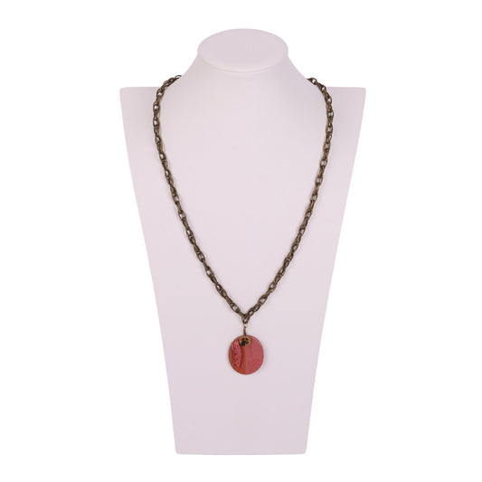 Gear on Clay Pendant Necklace by Jamie N.