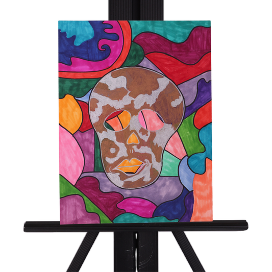 Ghost Woman 9 x 12 Painting by Crezette M.