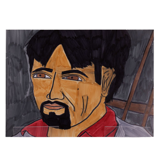 Glaring 13 x 10 Drawing by Michael C.