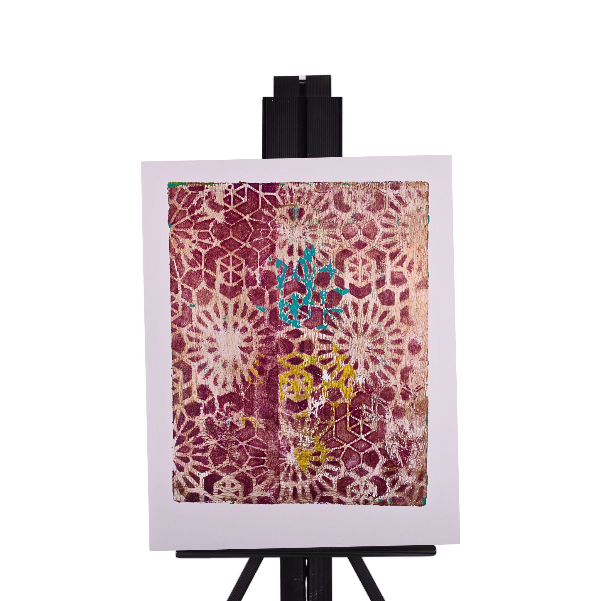 Golden Dreamland 14 x 11 Painting by Crezette M.