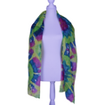 Load image into Gallery viewer, Green Pasture 77 x 28 Scarf by Kristin A.
