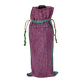 Load image into Gallery viewer, Green and Burgundy 14 x 6 Wine Bag by Lauren W.
