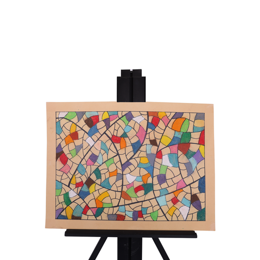 In The Colored Streets 16 x 12 Drawing by Caesar G.