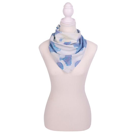 Ink Blots 21 x 21 Scarf by Donna C.