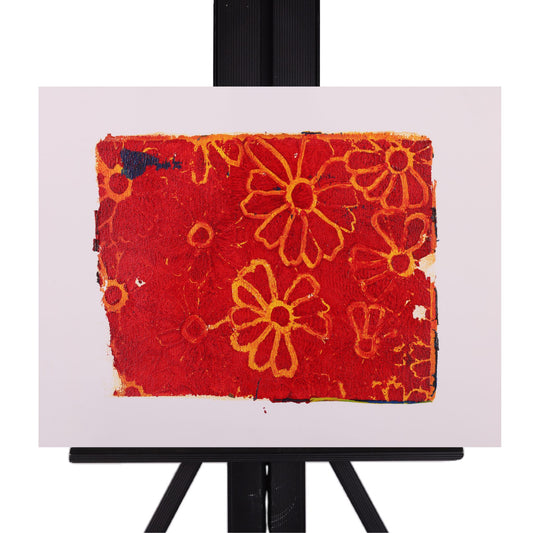 Ketchup And Mustard Pattern 11 x 14 Print by Andrea S.