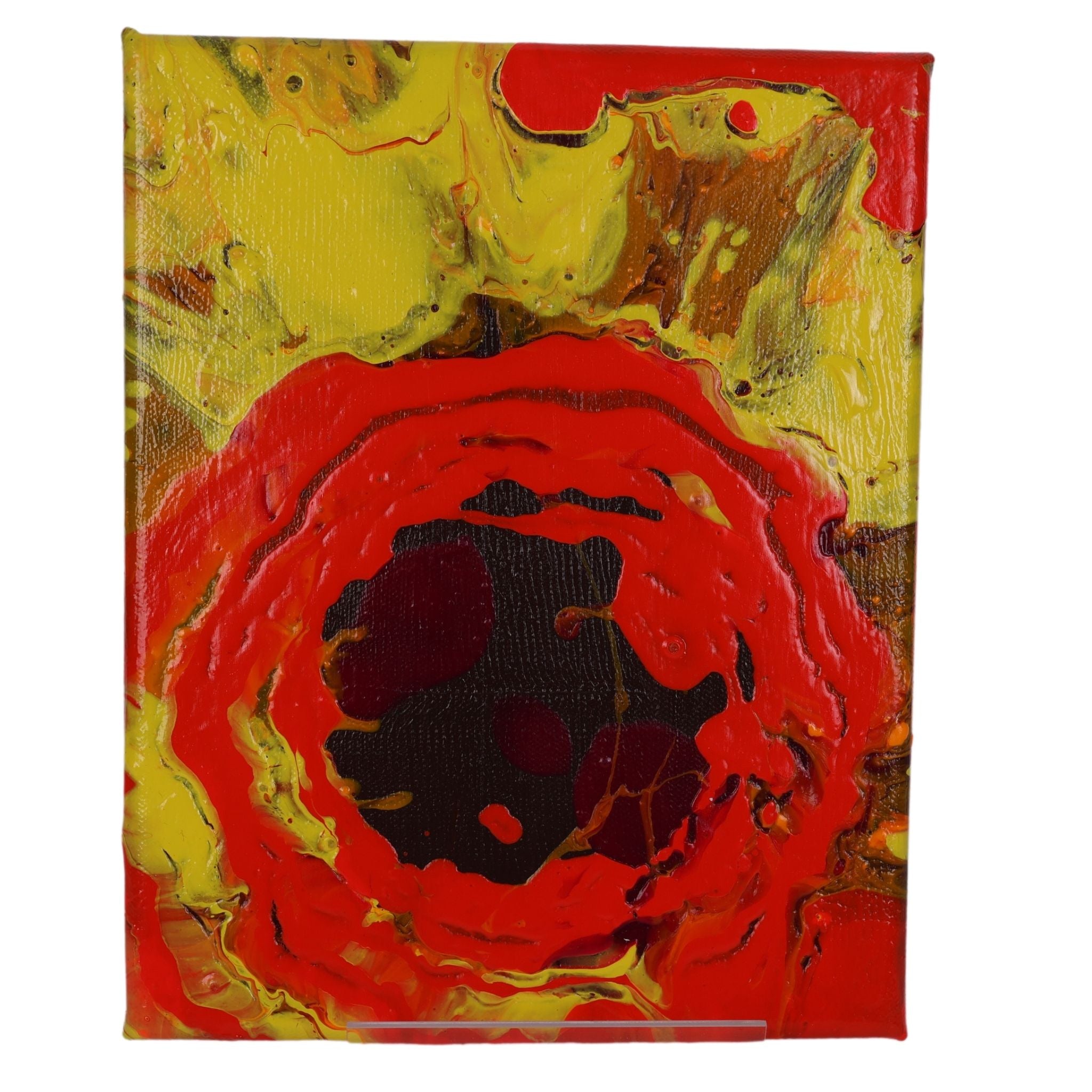 Lava 10 x 8 Painting by Donna C.