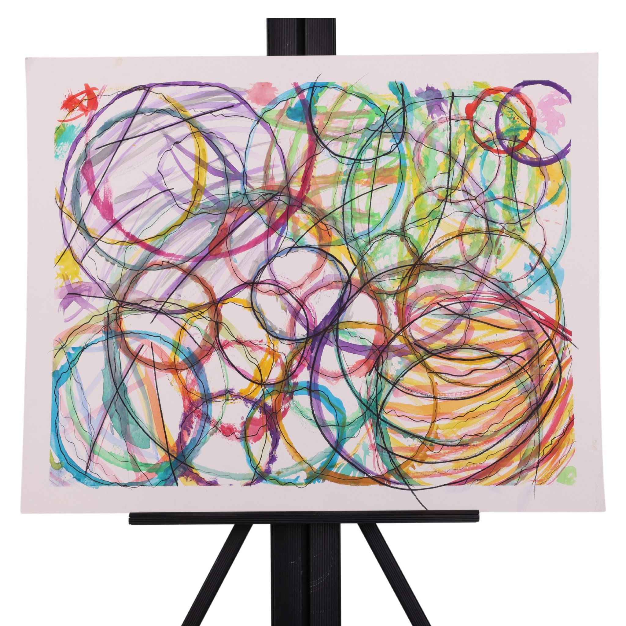 Life Is But A Circle 20 x 16 Mixed Media by Dana W.