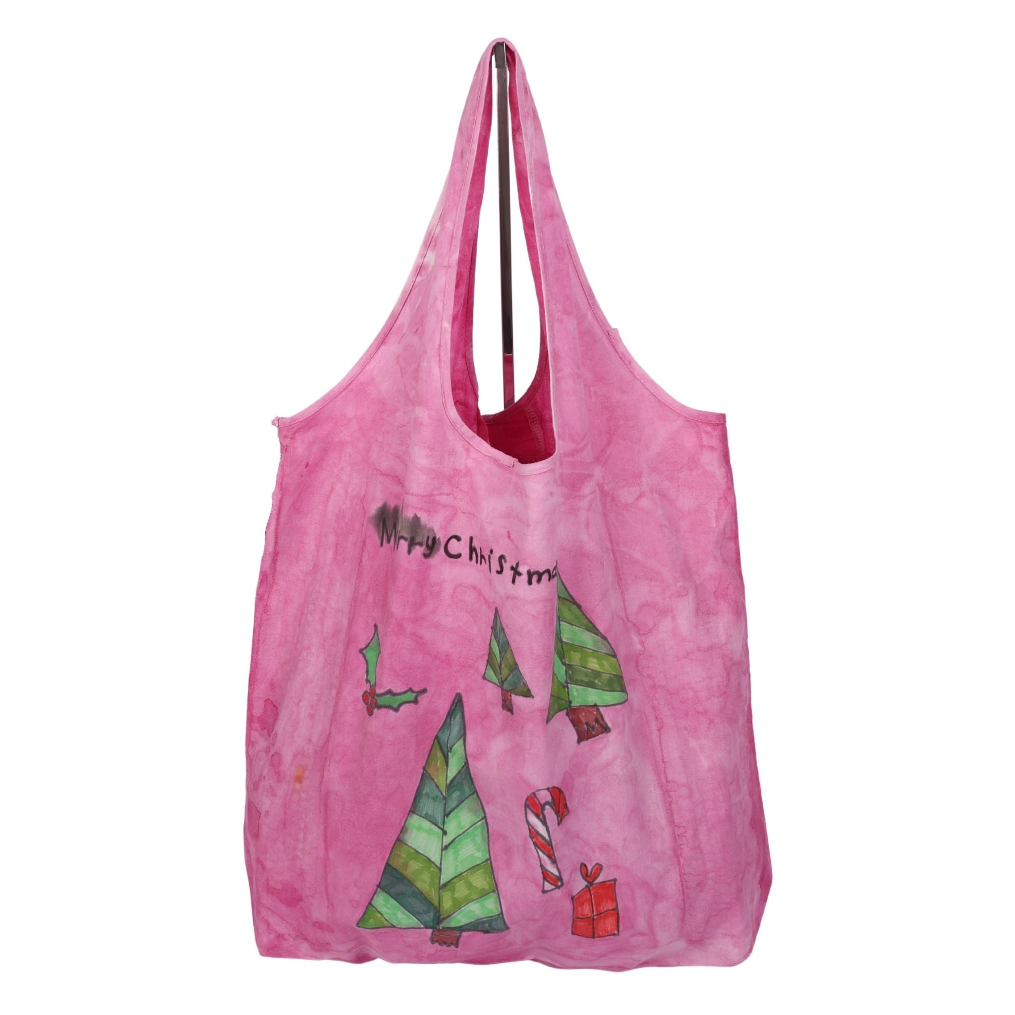 Merry Christmas 15 x 15 Shopping Bag by Amanda L.