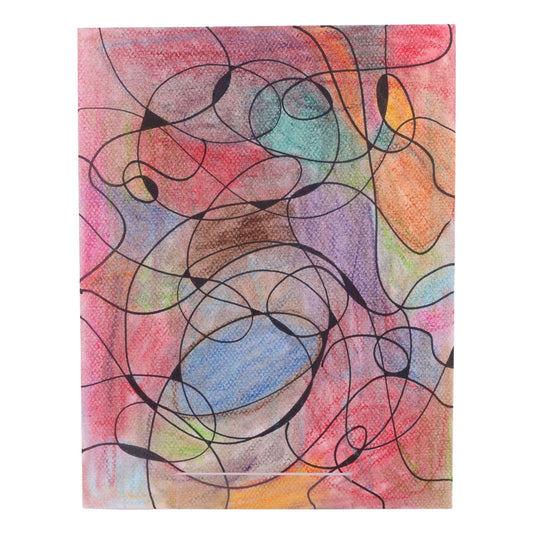 Messy Thoughts 11 x 9 Mixed Media by Mira M.
