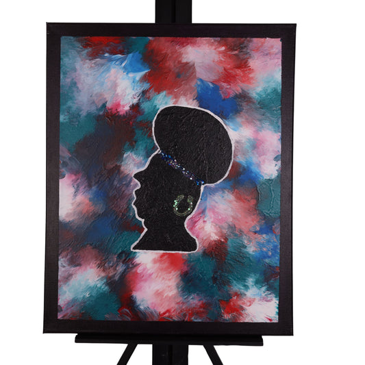 Missy 20 x 16 Mixed Media by Crezette M.