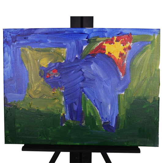 Mr. Mittens 16 x 12 Painting by Kat H.