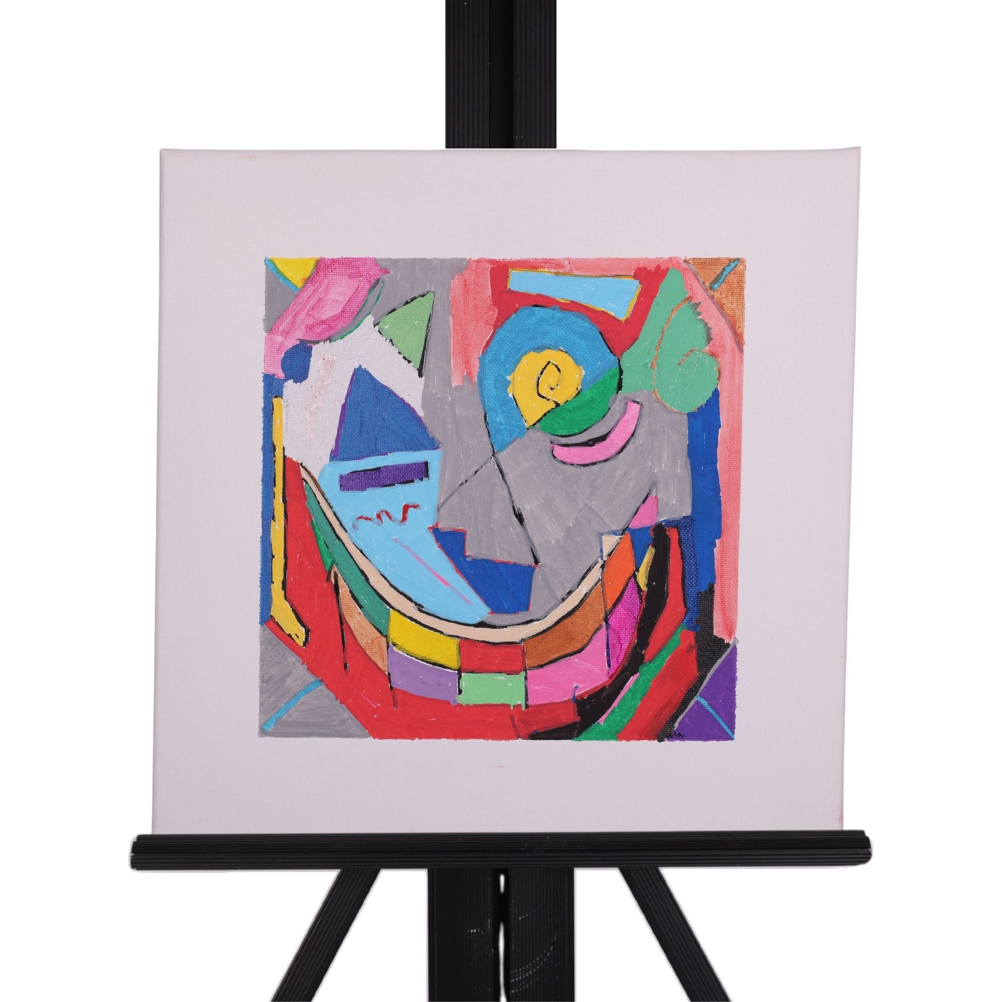 Mr. Smiley 12 x 12 Painting by Sharen G.