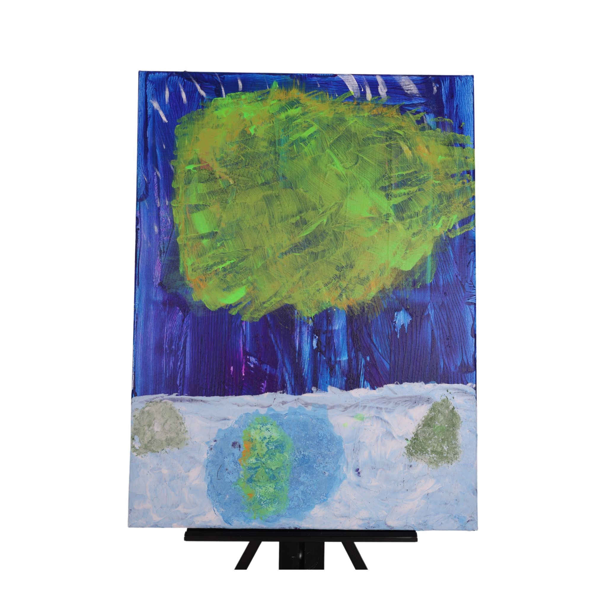 Northern Lights 24 x 18 Painting by Kim D.