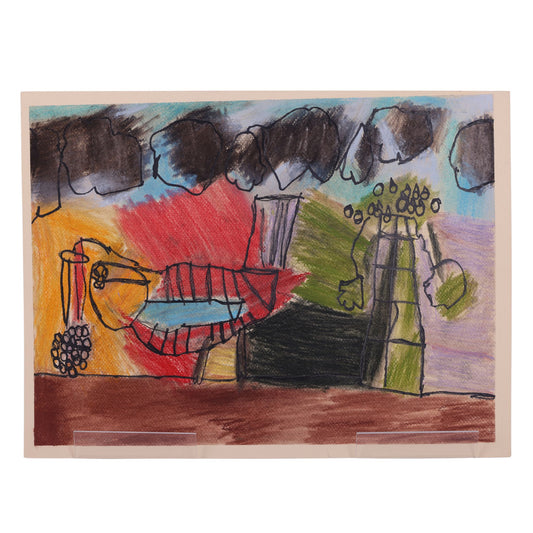 On My Walk 16 x 12 Mixed Media by Kaitlyn M.