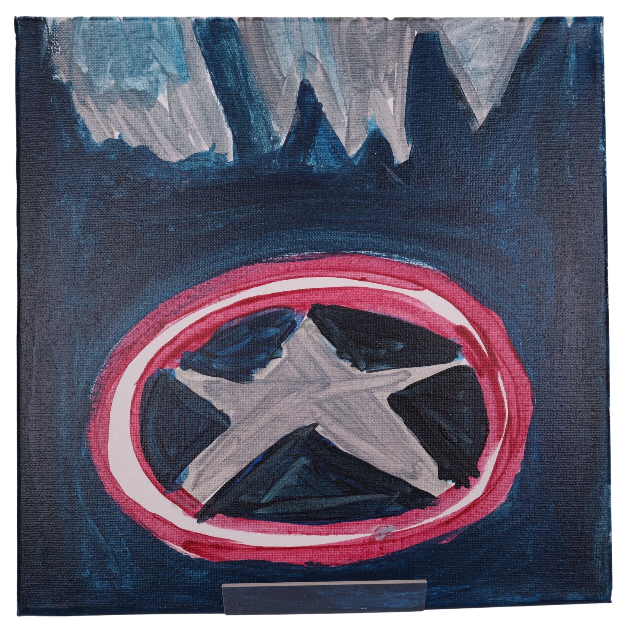 On Your Left 12 x 12 Painting by Chris P.