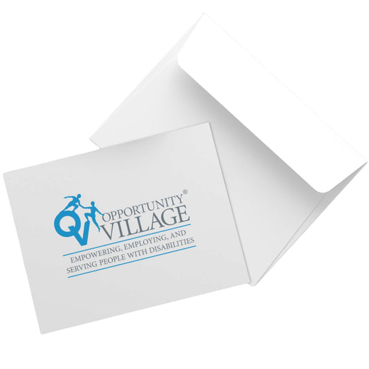 Opportunity Village Logo Set of 10 Folded Cards
