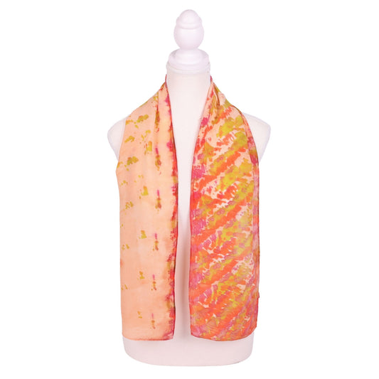 Orange Snow Cone 54 x 8 Scarf by Kim D.