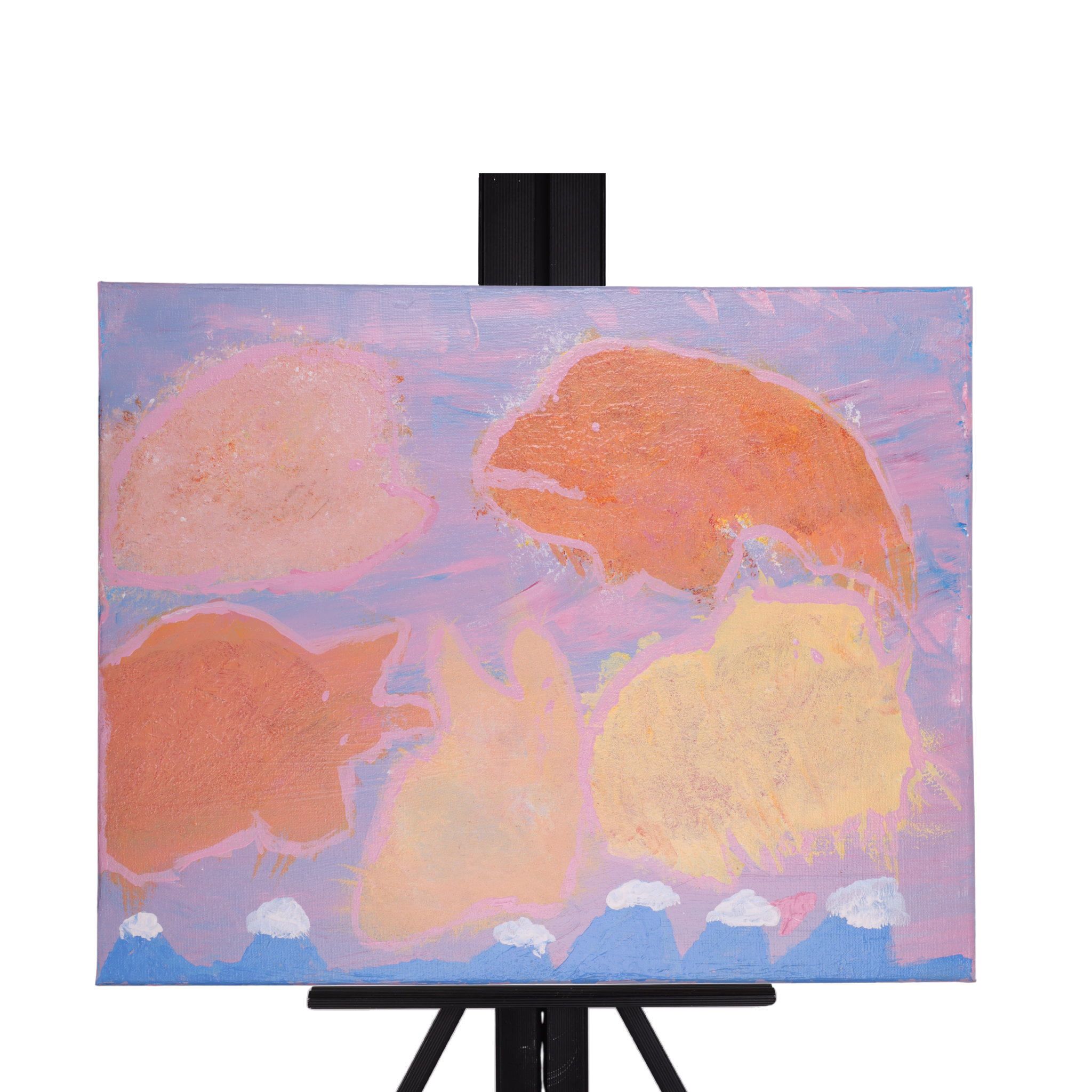 Pink Skys 20 x 16 Painting by Kim D.