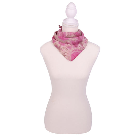 Pink Party 17 x 17 Scarf by Yvette J.