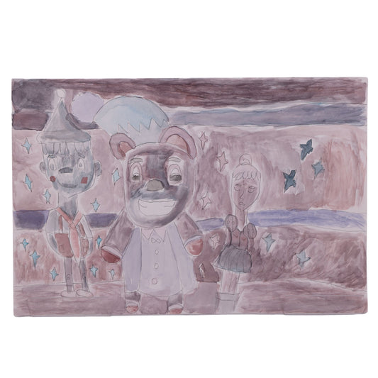 Playtime 18 x 12 Mixed Media by Lena G.