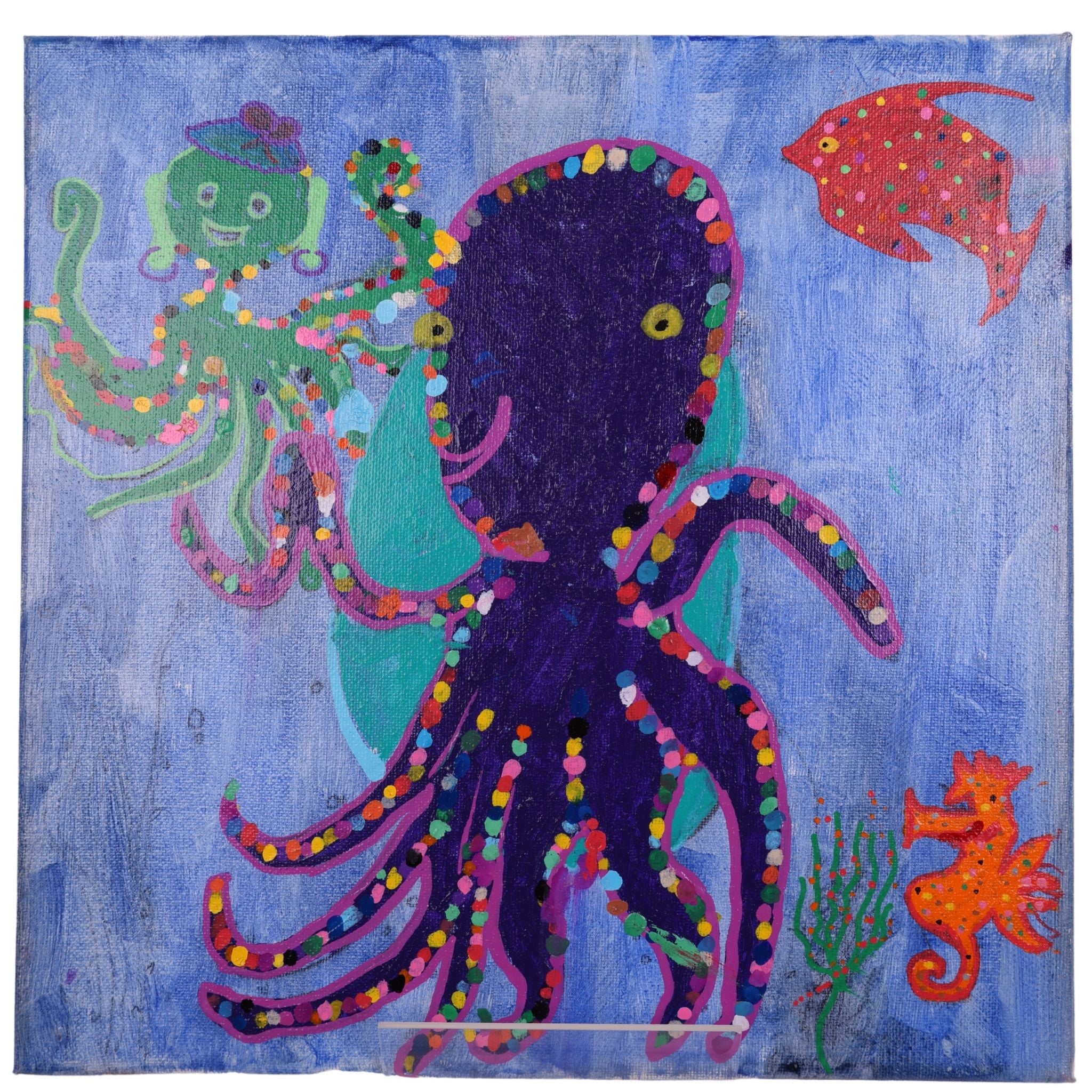 Pool Party 12 x 12 Painting by Dana W.