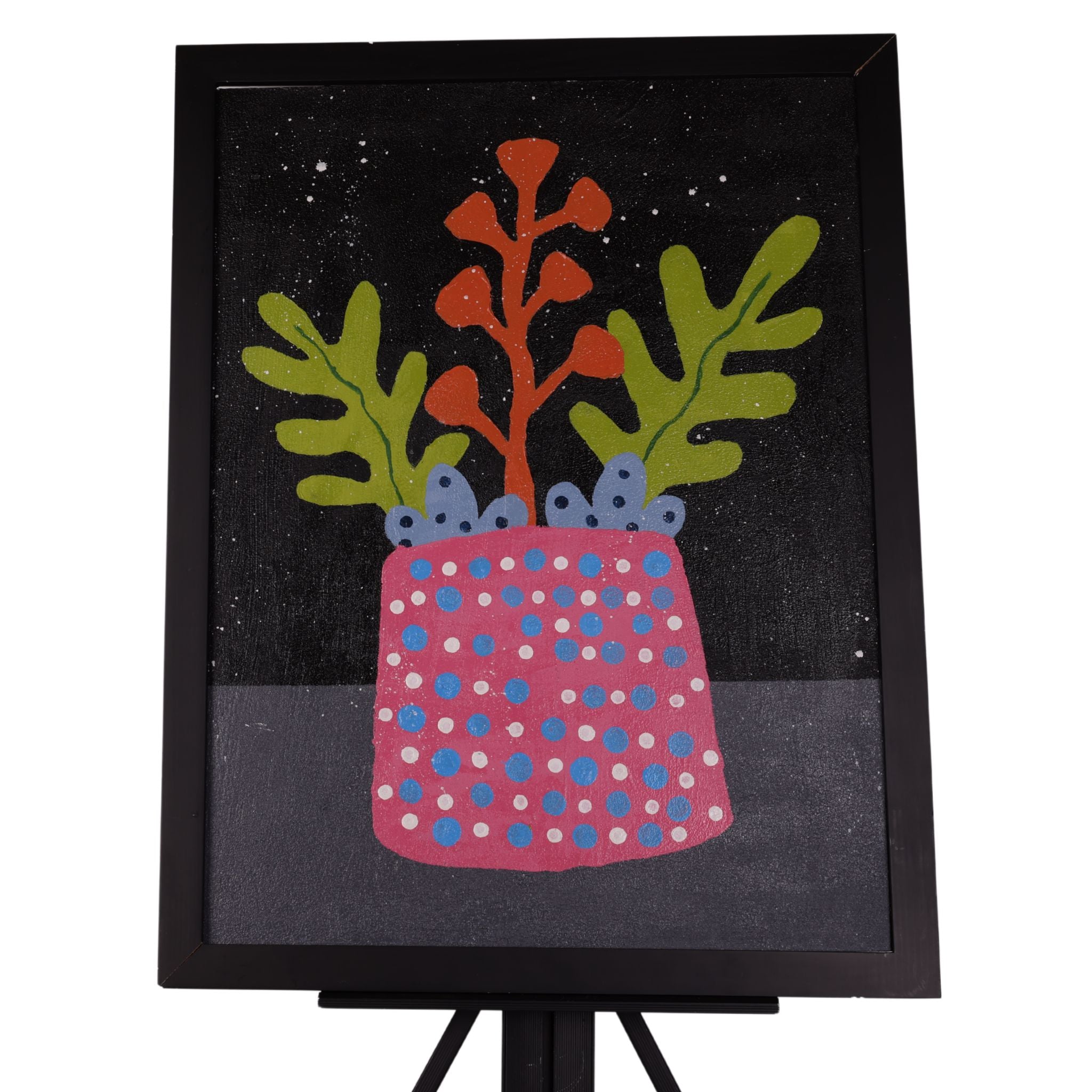 Potted Plants 26 x 20 Painting by Jiezl G.