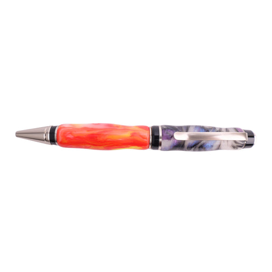 Premium Resin Big Ben Twist Black Ink Pen By Dana W. 00256