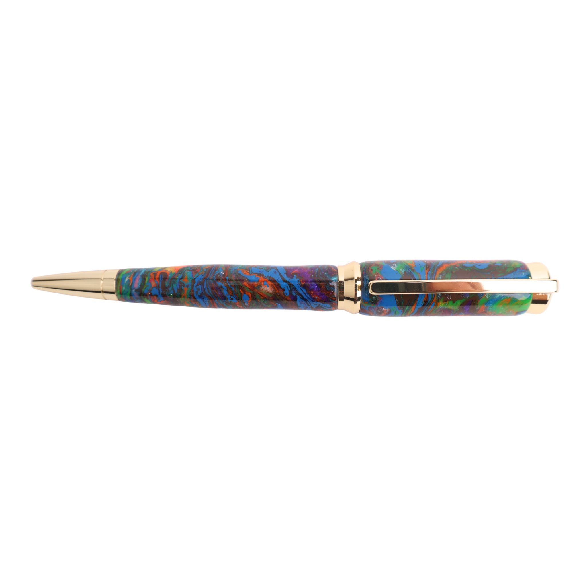 Premium Resin Concava Twist Black Ink Pen By Cory B. 00250